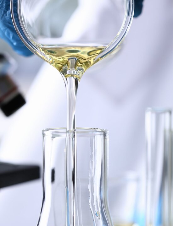 Reagensglas im Labor